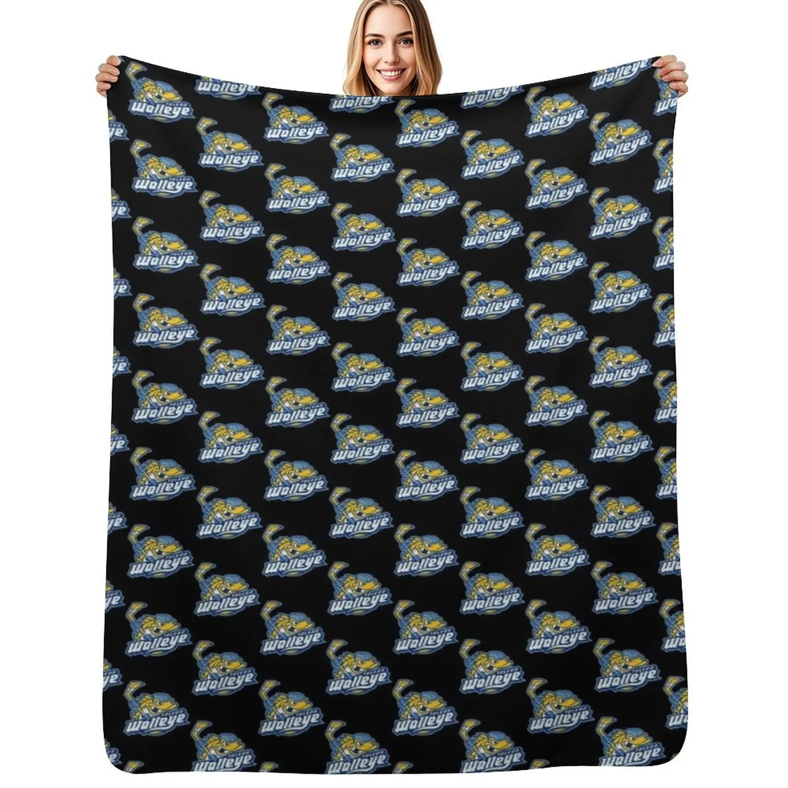 

TOLEDO WALLEYE Throw Blanket Lightweight Warm Blanket for Travel Camping