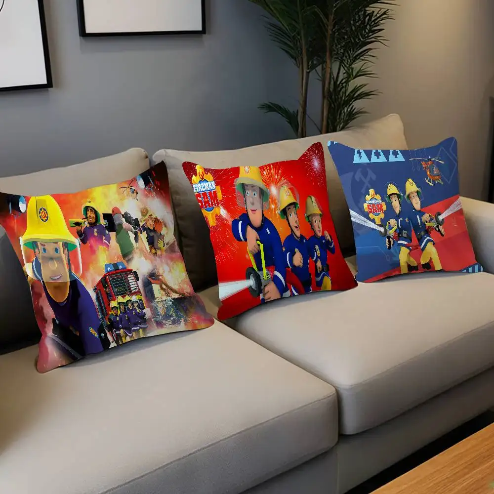 British Animated F-Fireman Sam Pillow Gifts Home Office Furnishings Bedroom Sofa Car Cushion Cover Case 45x45cm