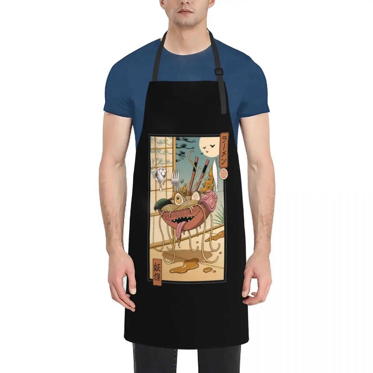 

Yokai Ramen in Edo Apron Beauty painting Salon Apron