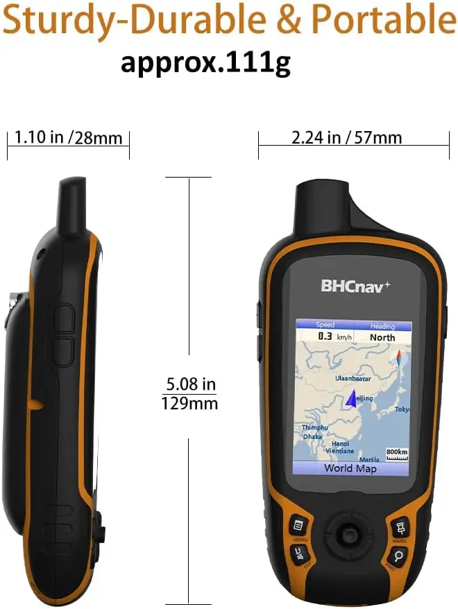 NAVA F30 Handheld GPS Navigation Device, Colorful Map Display, Land Accuracy Surveying Equipment for Outdoor Hiking Hunting Trav