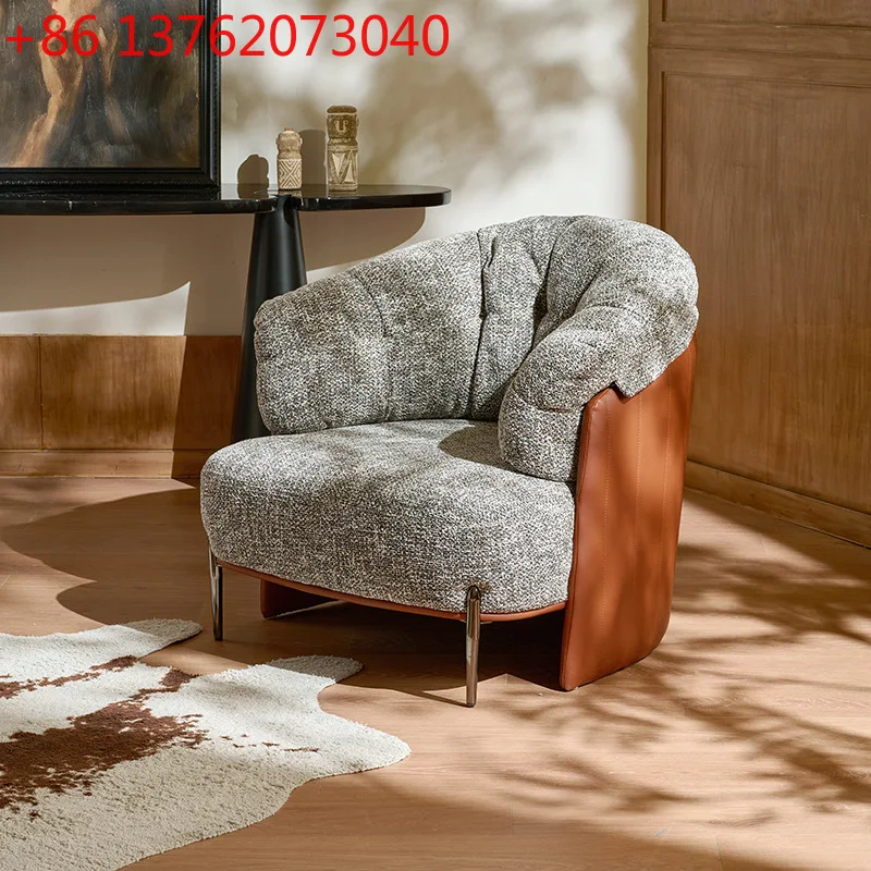 

Скандинавский минималистичный одноместный диван-кресло, легкий роскошный стул для отдыха, офисный стул для босса