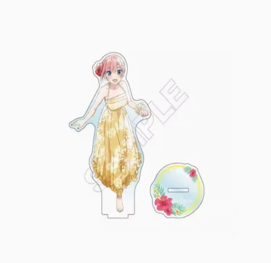 Figurine de Dessin Animé The Trafagbeam Essential Dragame Uplets, Nakano Ichika, Support, Modèle en Acrylique, Plaque, Collection Cosplay, Décor de Bureau