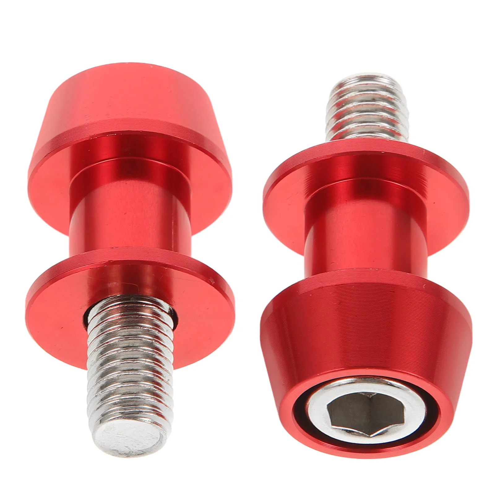 

2pcs 10MM Aluminum Alloy Frame Lifting Screws Motorcycle Swingarm Spools Accessories Durable Spool Screws For Rear Stand Use
