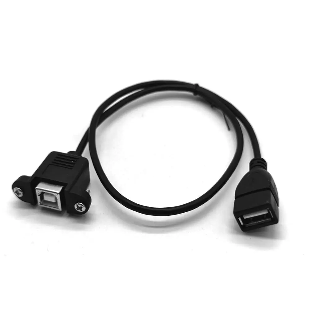 USB Type A to USB Type B Panel Mount Extension Cable 20C Cable Data Charging For Data Transfer Charging