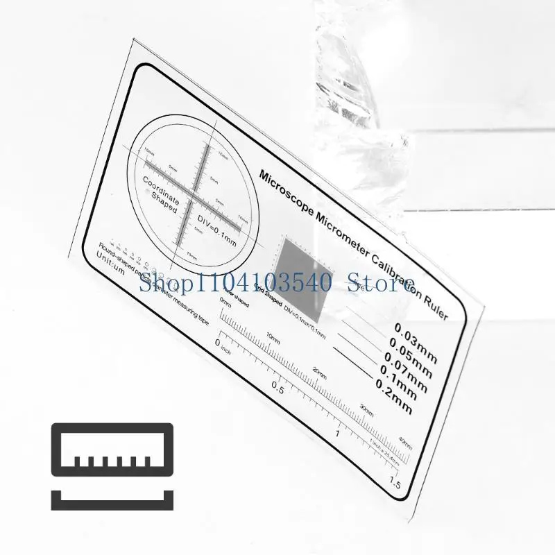 02DC กล้องจุลทรรศน์การสอบเทียบเครื่องมือการสอบเทียบสำหรับโฟกัสและการขยายที่แม่นยำ