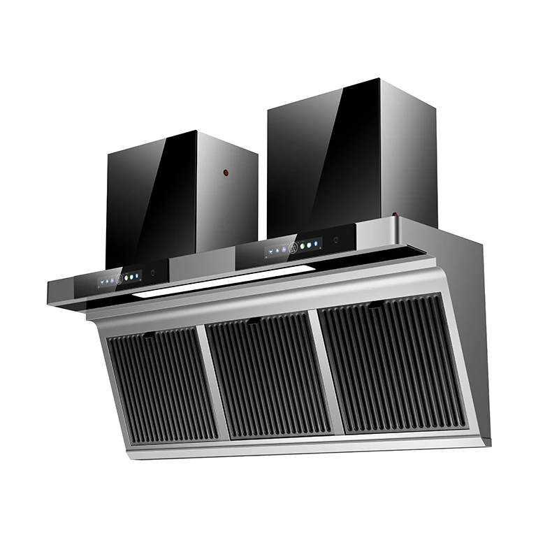 الأجهزة المنزلية المطبخ شفط كبير الجانب العلوي شفط مزدوج شفاط المطبخ 7 على شكل شفاط المطبخ منخفضة الضوضاء مع مفتاح اللمس