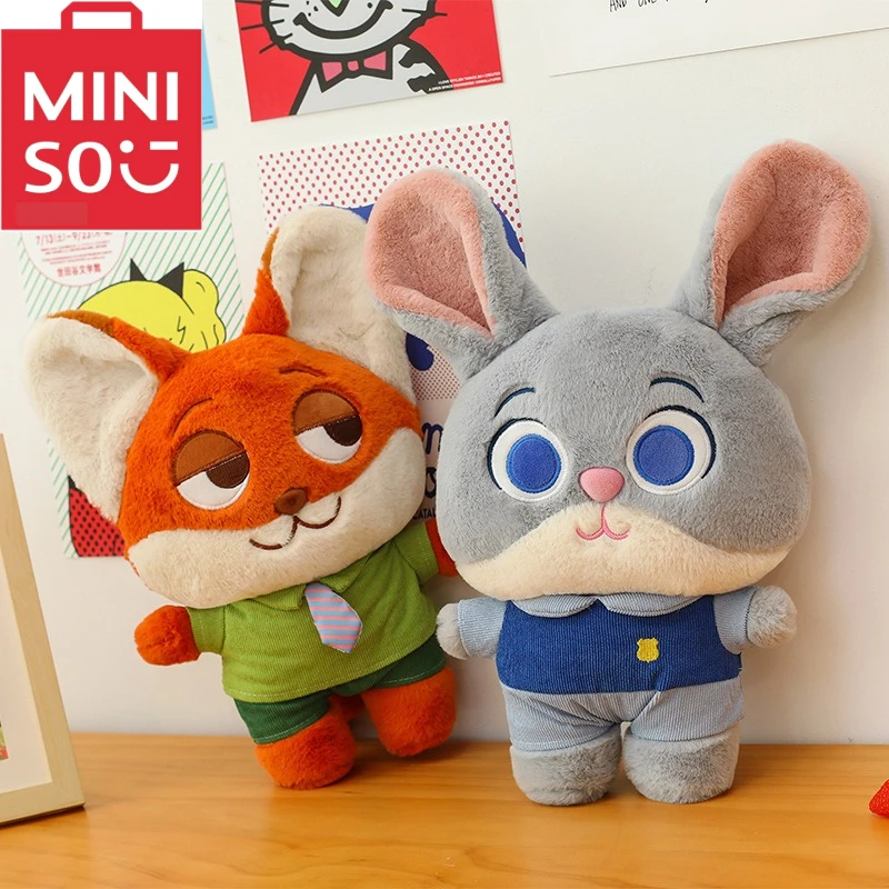 Zootopia Animale Peluche Judy Hopps Fox Nick Wilde Bambola Zootropolis Personaggio Peluche Regalo per Bambini Appassionati di Film