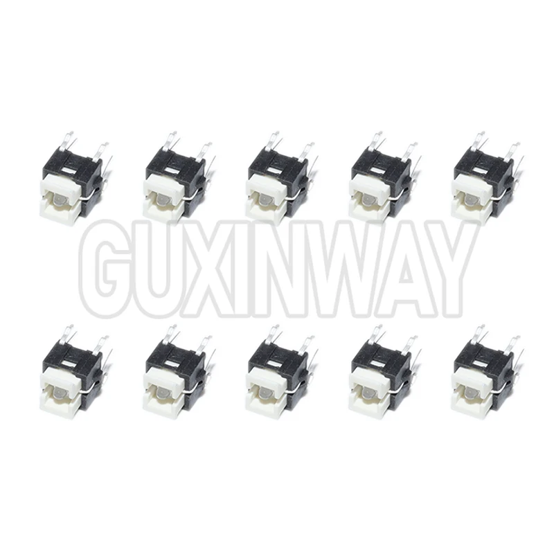 10 قطعة 6X6X7 ملليمتر Microswitch/مفتاح 6*6*7.2 مللي متر Iight اللمس التبديل 6*6*7 H اللمس مفاتيح مع LED أحمر أبيض أزرق أصفر أخضر