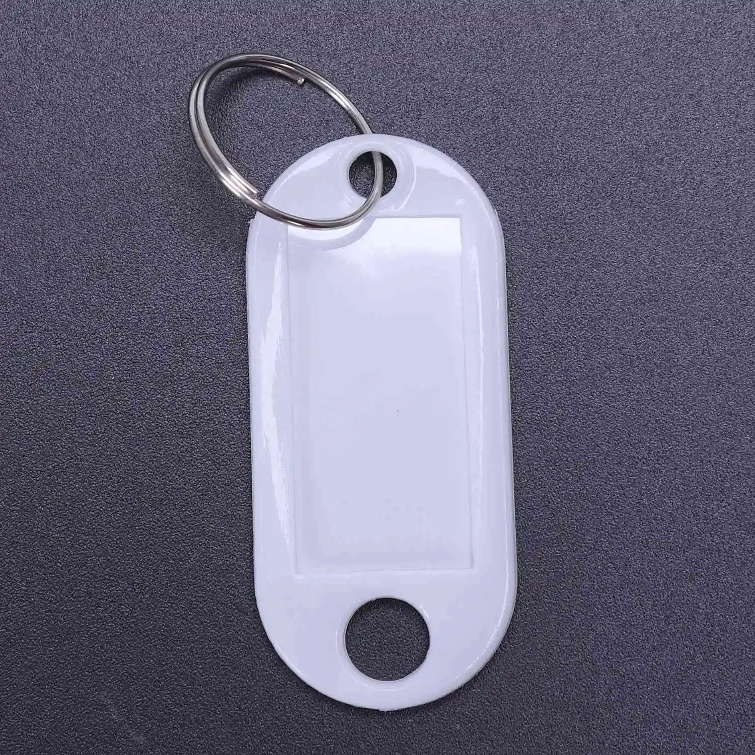 white portable plastic key fob key tag ID labels 20 pieces