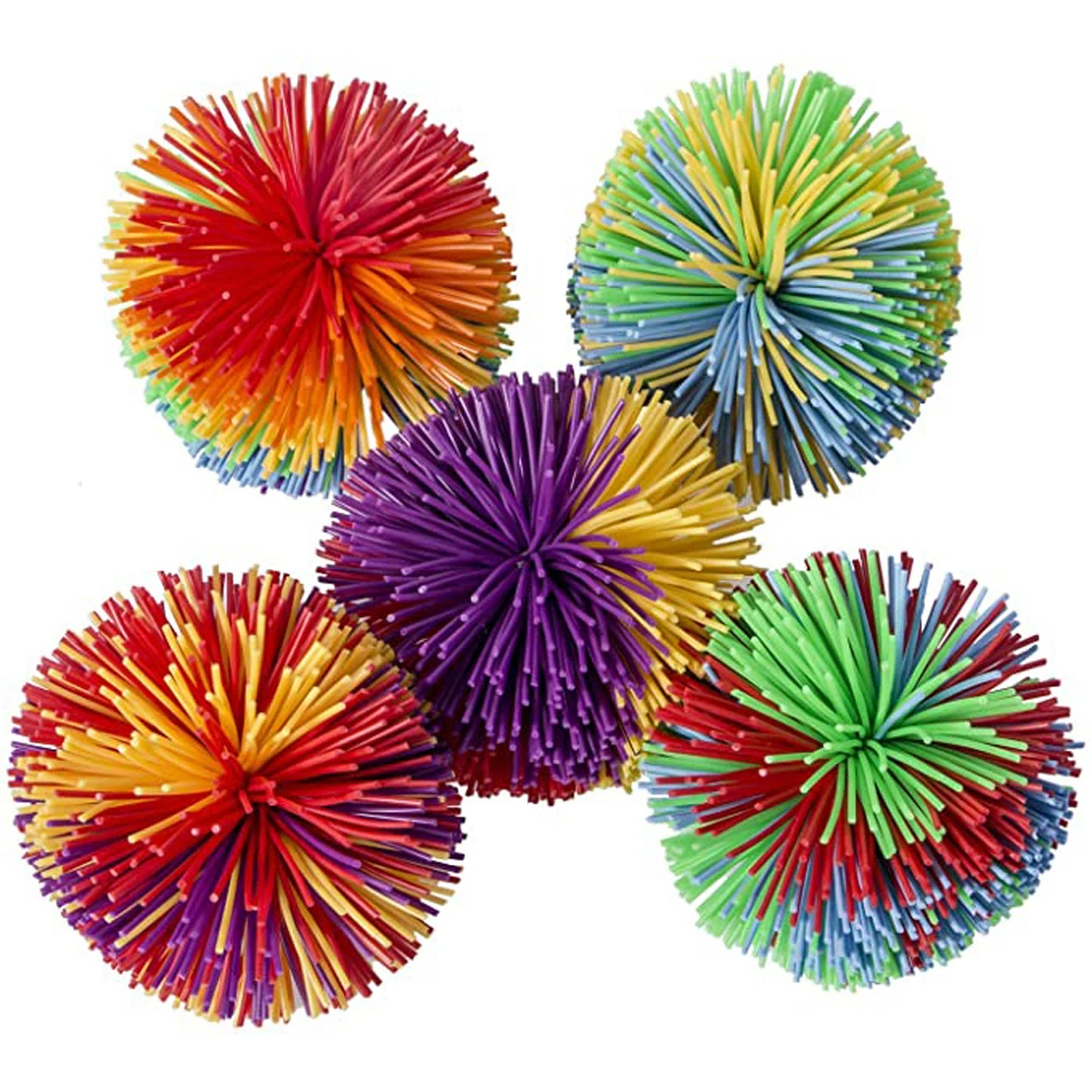 Stress Relief Speelgoed Ballen Anti-Stress Aap Vezelige Ballen Bouncy Stress Ballen Regenboog Fidget Zintuiglijke Bal Baby Rekbare Bal