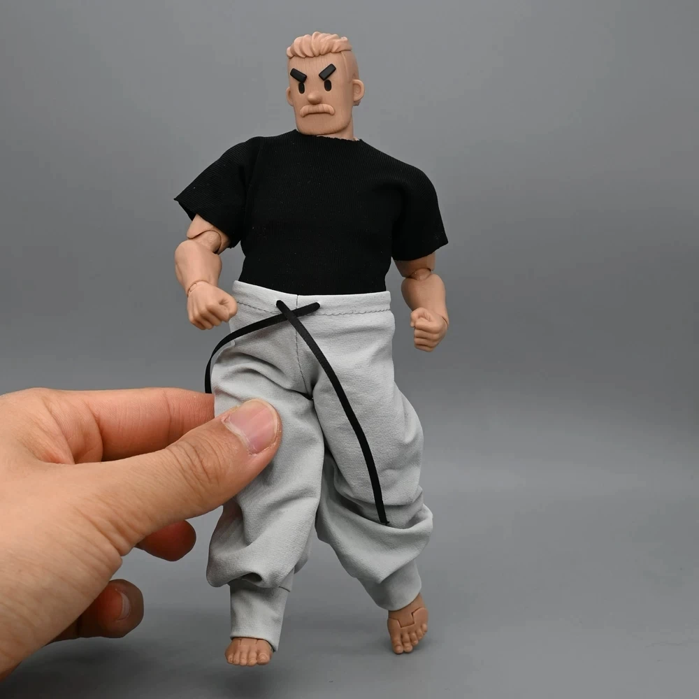 1/12 Scale Fat Middle-Aged Male Big Size Dark Lantern Pants T-shirt Fit 6 inch Action Figure Body Toys Gifts