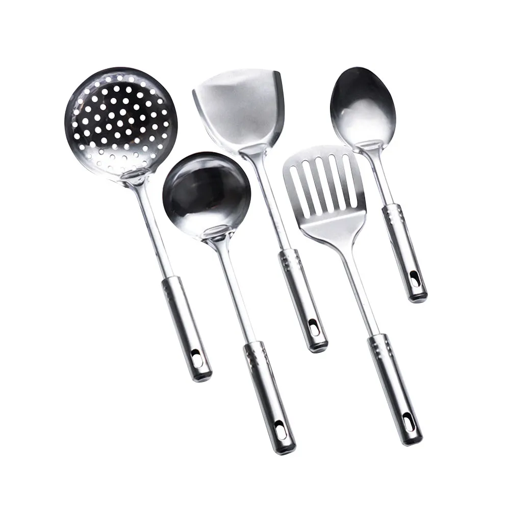 

5 pcs Stainless Steel Cooking Tools Kitchen Utensil Set Gadgets Spoons Accessories Meat Hammer Cookware