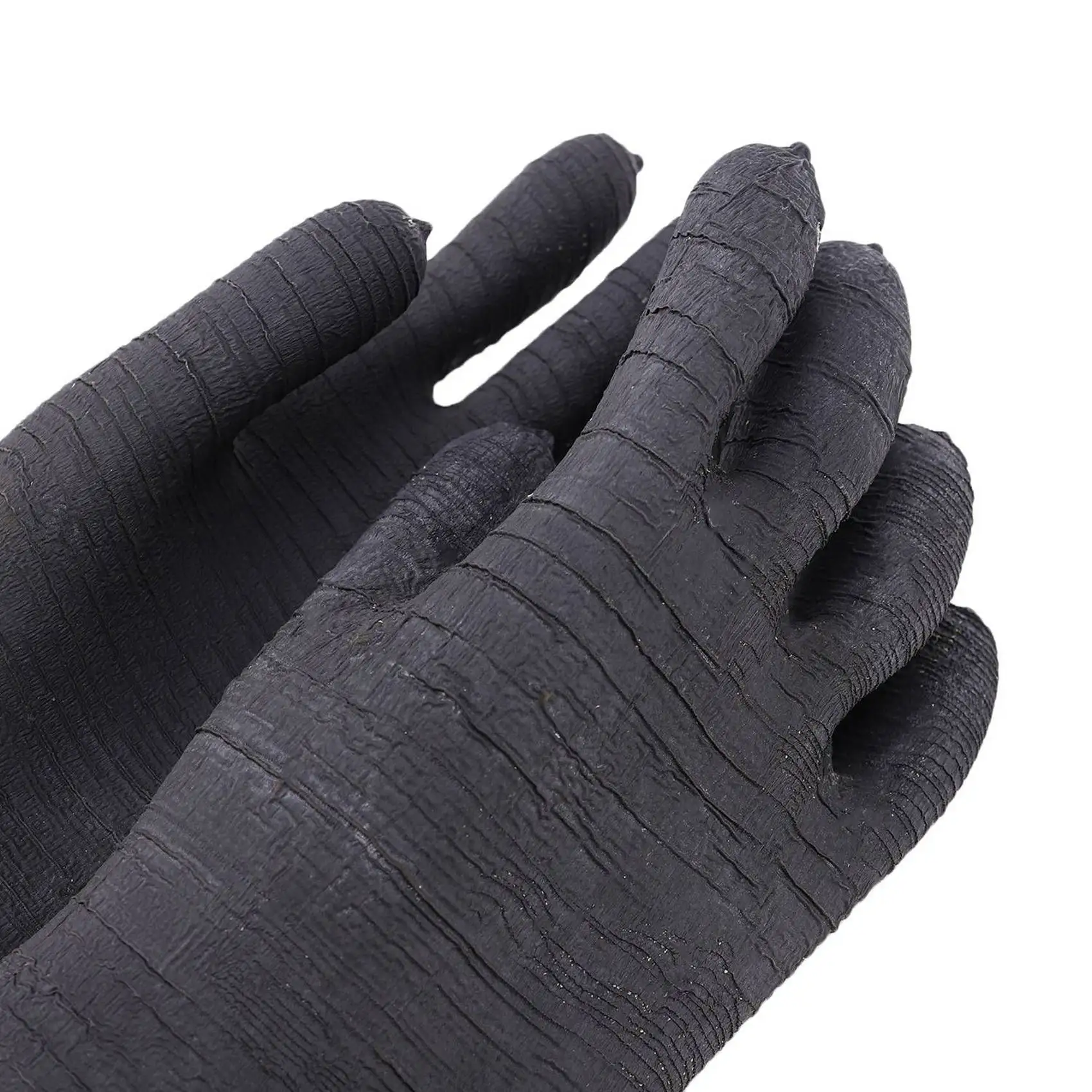 A97I-4X Rubber Black Sandblaster Gloves Stripe Abrasive Sand Blasting Gloves For Blasting Cabinet 65X30cm