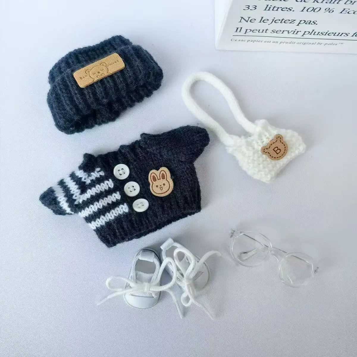 Mini Plush Doll Clothes Outfit Accessories for 17cm Labubu V1 V2 and Multiple Series - The Perfect Attire for Your Doll