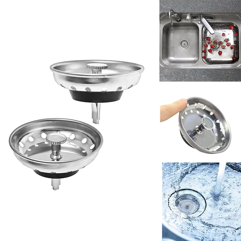 

4 Pieces Of Drain Filter Sink Plug, Filter Water Sealing Umbrella, Kitchen Sink Plug Cover, Plug Sealing Cover Durable