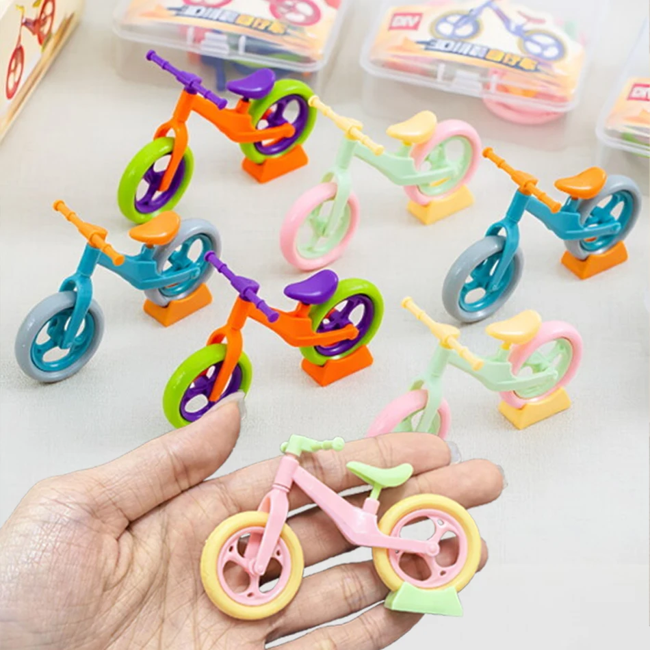

Montessori Mini Bicycle DIY Detachable Assembly Toys Sensory Educational Sliding Bike Models for Kids Birthday & Holiday Gifts