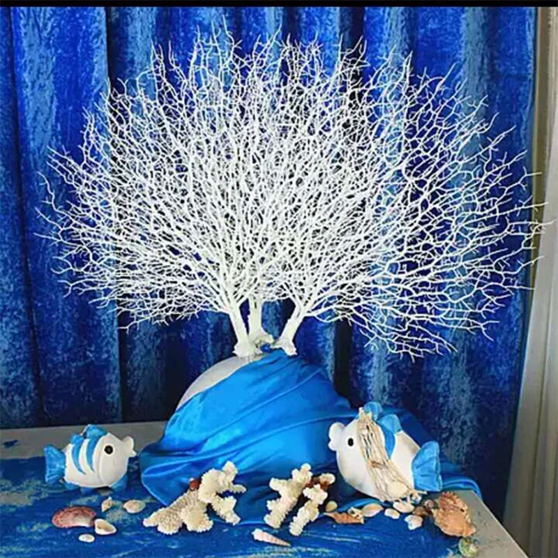 

Simulation Coral Branch Fake Plant Tree Branch Home Decor Wedding Flower Arrangement Fish Tank Landscaping Faux Peacock Branch