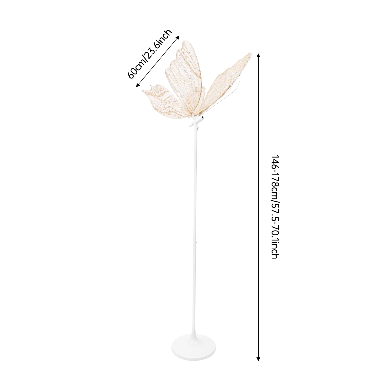 

2PCS Creative Wedding Butterfly LED Floor Lamp, Butterfly Hanging Light, Romantic Hanging Wedding Butterfly Decoration Props for Wedding Street Guidance Decorative Lights