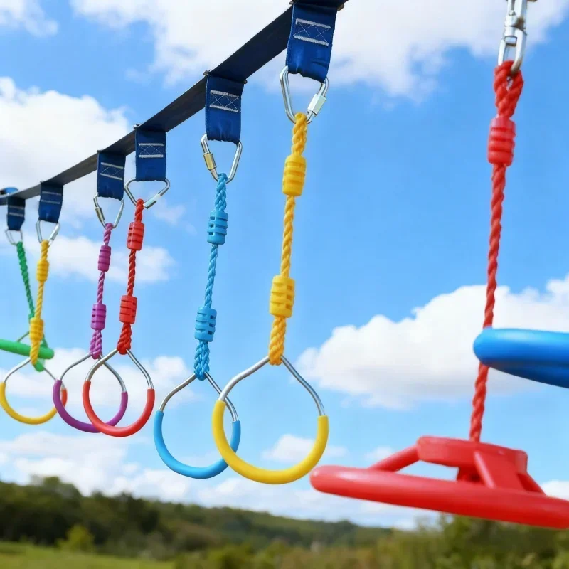 Actieve sportrekwisieten voor kinderen - Outdoor Fitness Klimringen Schommelhangend speelgoed voor trainingsapparatuur voor kinderen