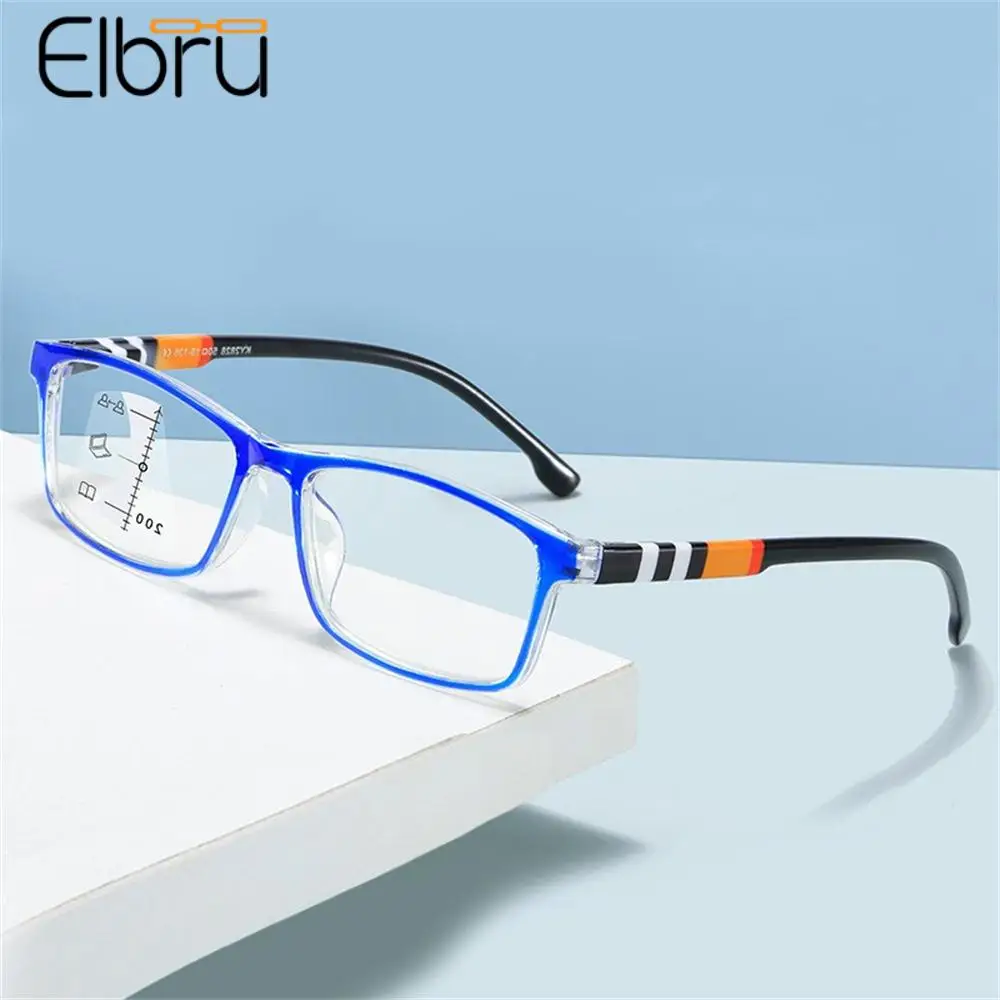 

Elbru Multifocal Progressive Reading Glasses Anti Blue Light Computer Presbyopic Goggle Women Men Eyeglasses Diopters+1+1.5...+4