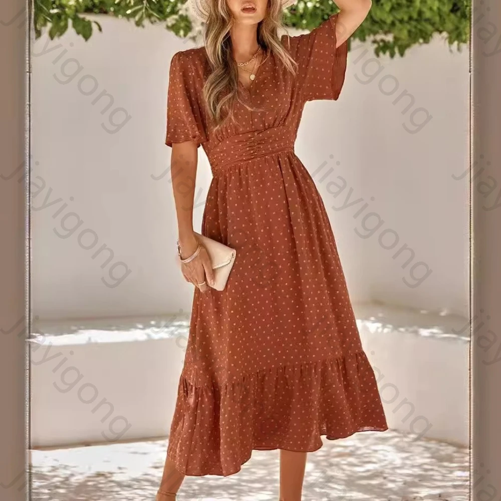 Elegante Abendkleider mit V-Ausschnitt und halben Ärmeln, sexy Rüschen, langes Kleid, exquisite, hochwertige Abschlussball-Party-Kleider für Frauen, individuell gestaltet