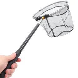 Portable Retractable Metal Handle Telescopic Fishing Net Outdoor Insect Catcher Butterfly Bug Net Stainless Steel Frame 150cm
