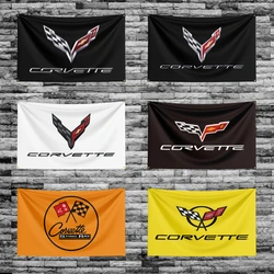 3 x5ft corvette Car Flag Banner per Car Racing Decoration Poster arazzo poliestere Outdoor Home