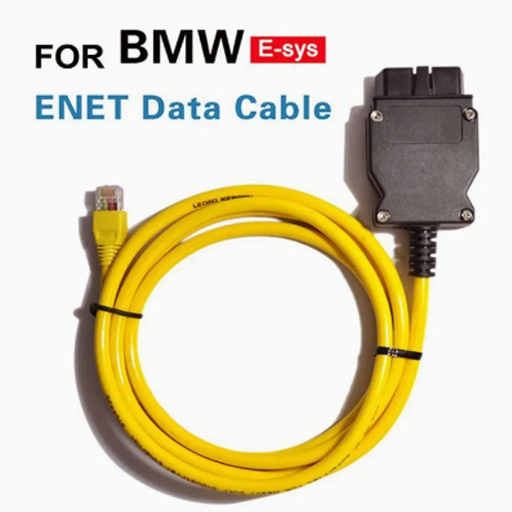 ENET E-SYS OBD2 Cable for B-M-W F Series IC-OM Coding, Wire for Hidden Function & ECU Flash Update Car Diagnostic Cable