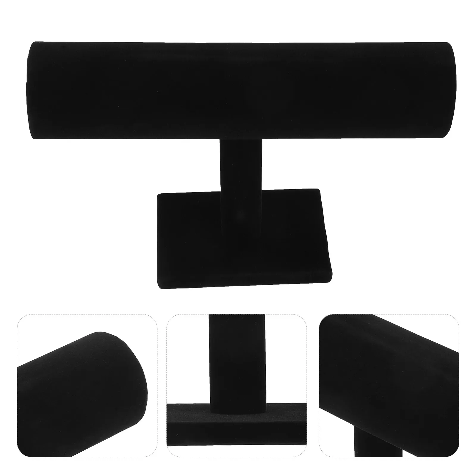 

1 Tier Bracelet Holder Display Stand Jewelry Rack Organizer For Home Shop Use Sturdy Easy Assembly Space Saving Black