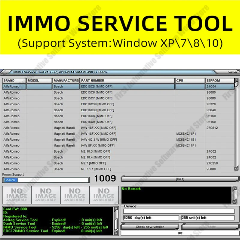 IMMO Service Tool v1.2 Cancel Anti theft Software Anti theft Release Software CALCULATOR BSI VDO DASHBOARD 2017 For Au/di BM/W F