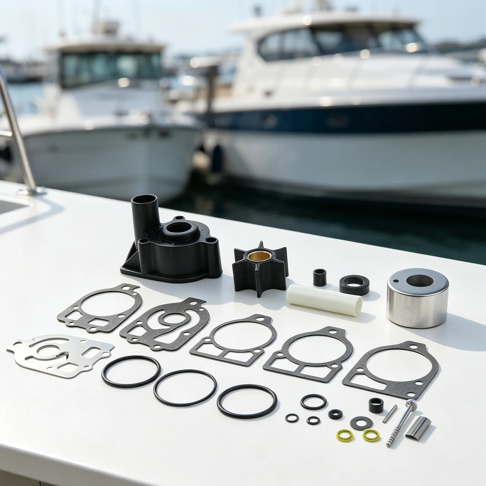Water Pump Impeller Replacement Kit for Mercury Outboards and For Mercruiser For Alpha One Gen 1 Covering Multiple Part Numbers