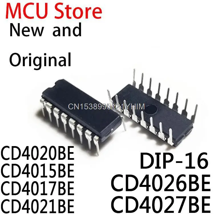 10PCS New and Original DIP IC CD4020BE CD4015BE CD4017BE CD4021BE CD4026BE CD4027BE CD4023BE CD4011BE CD4013BE CD4024BE