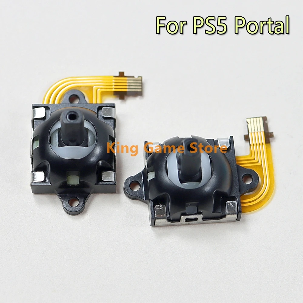 6PCS Hall Joystick for PS5 Portal Console Repair Parts 3D Analog Joystick Module Thumb Grip Thumb Stick Rocker For PS5 Portal
