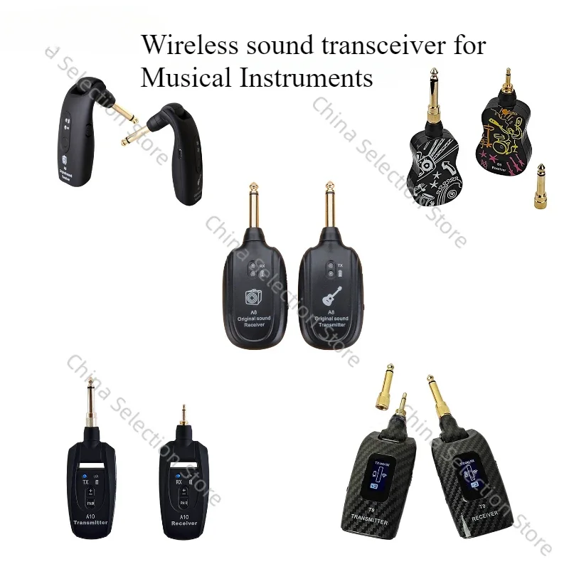 Wireless Transmission Electric Guitar Wireless Transmitter Electric Blowpipe Bass Transceiver Musical Instrument Accessories