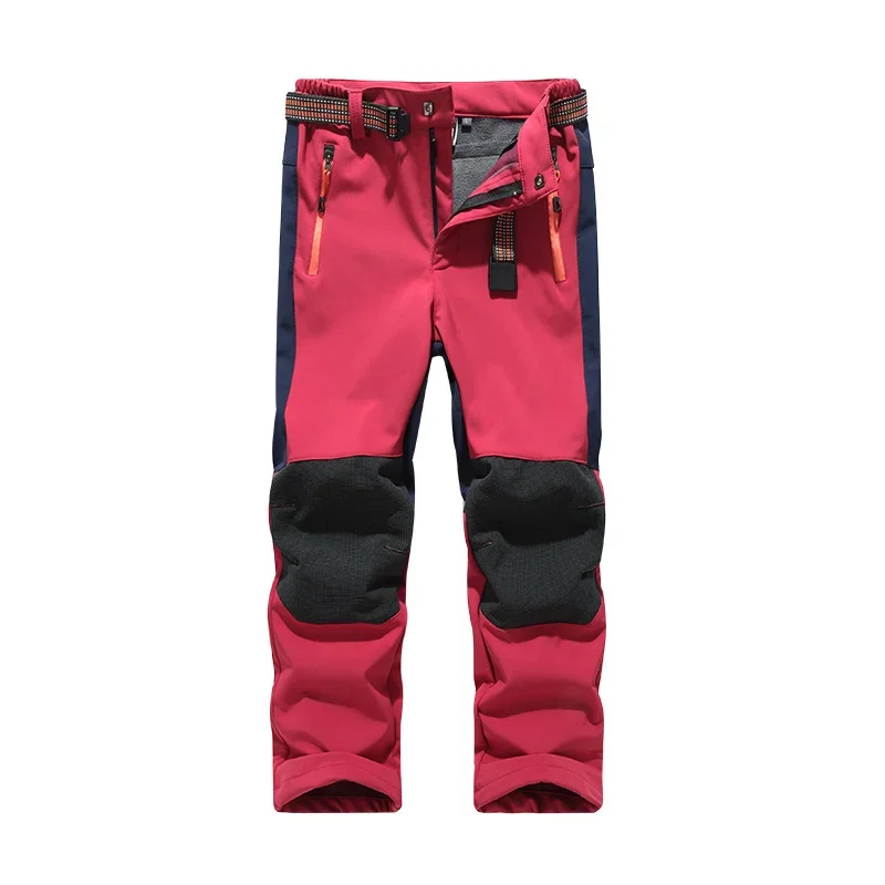 

Ski Pants Hiking Camping Boy Girl Child Waterproof Breathable Soft Shell Thick The Latest High Quality Trekking