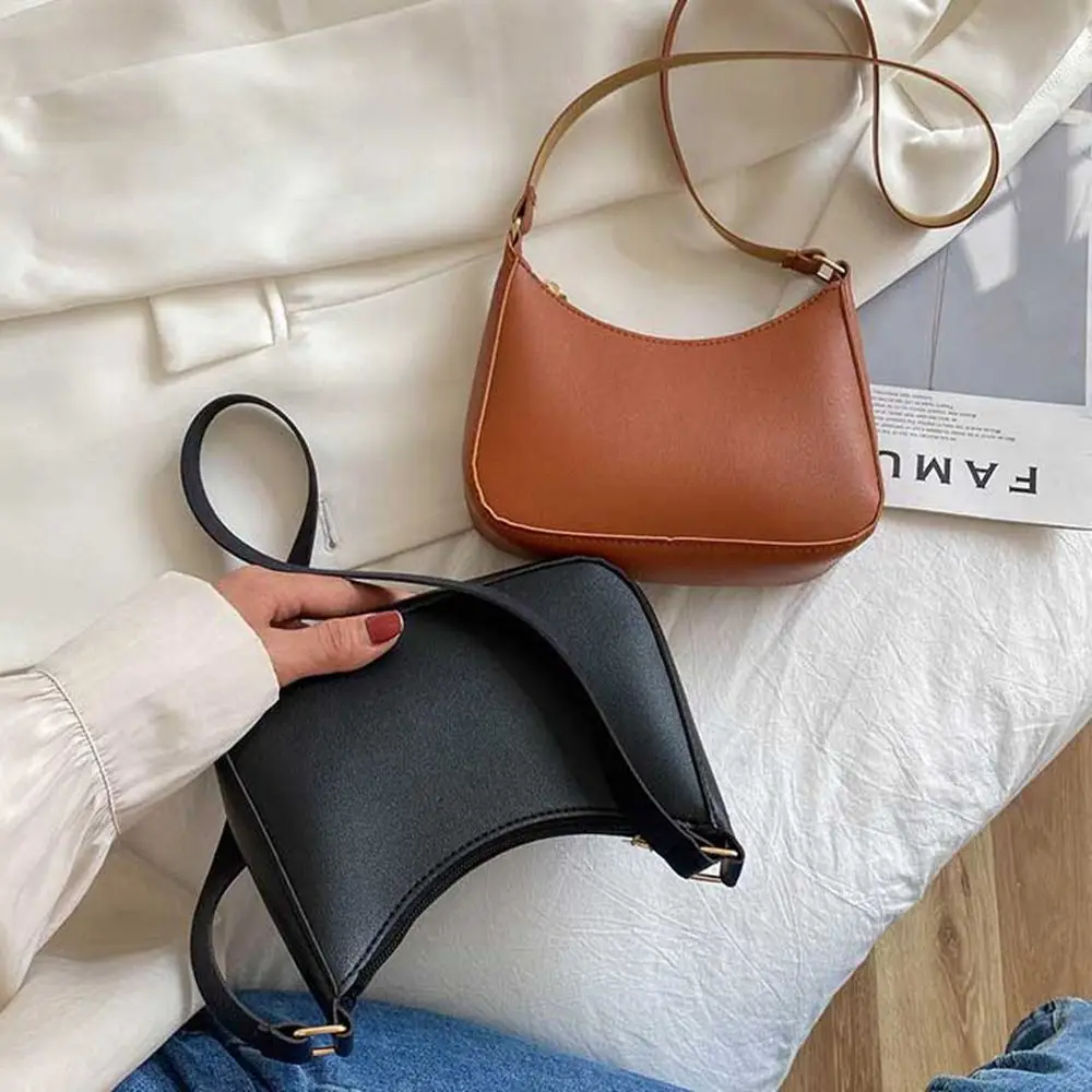 Large Capacity Mobile Phone Bag Underarm Bag Coin Purse Female Handbag PU Leather Handbag Women Shoulder Bag Small Square Bag