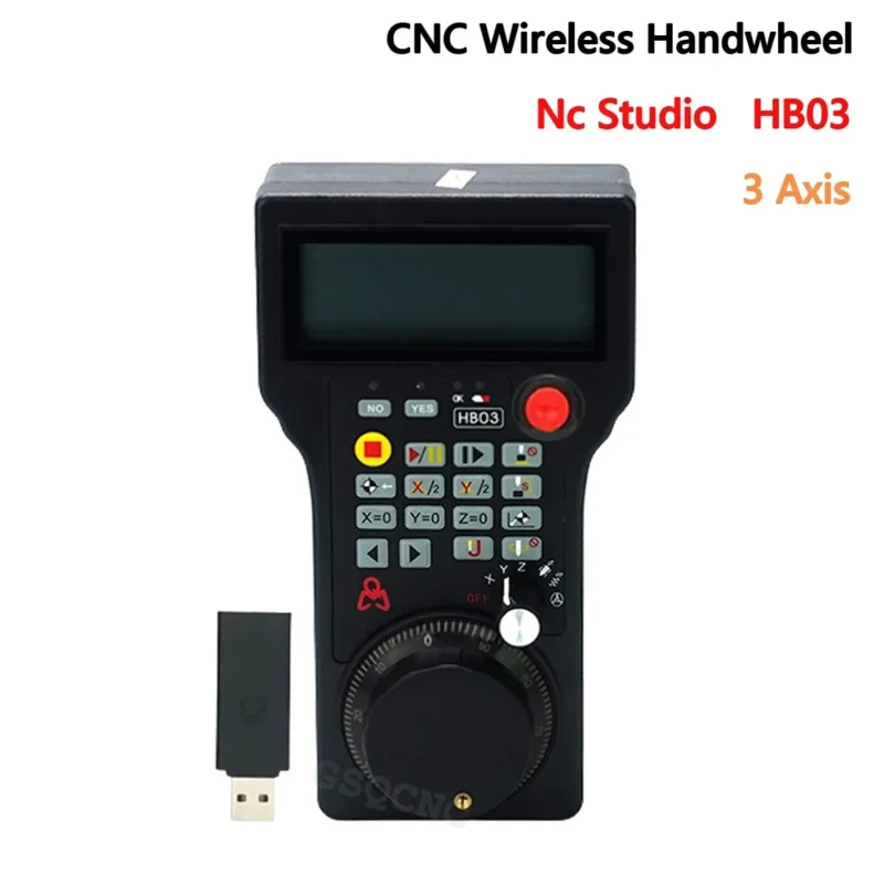 

HB03 Nc Studio 3 Axis Handwheel Wireless MPG Handwheel WEIHONG Remote Controller For CNC Router Replace WHB03