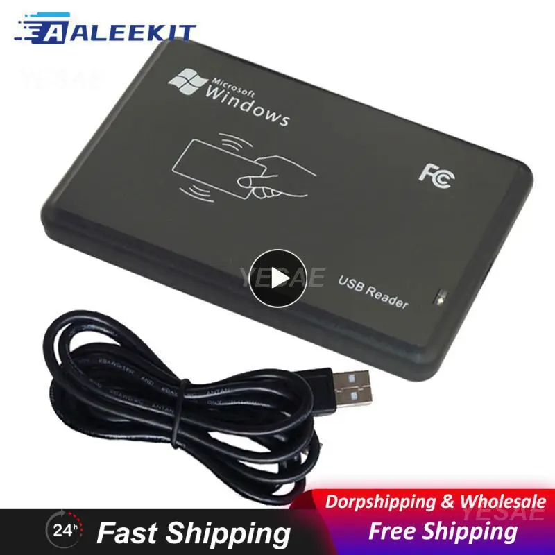 Leitor RFID com porta USB sem contato, 125kHz, Em4100, Tk4100 ID, Sem unidade de software, Smart Card S, Sensibilidade