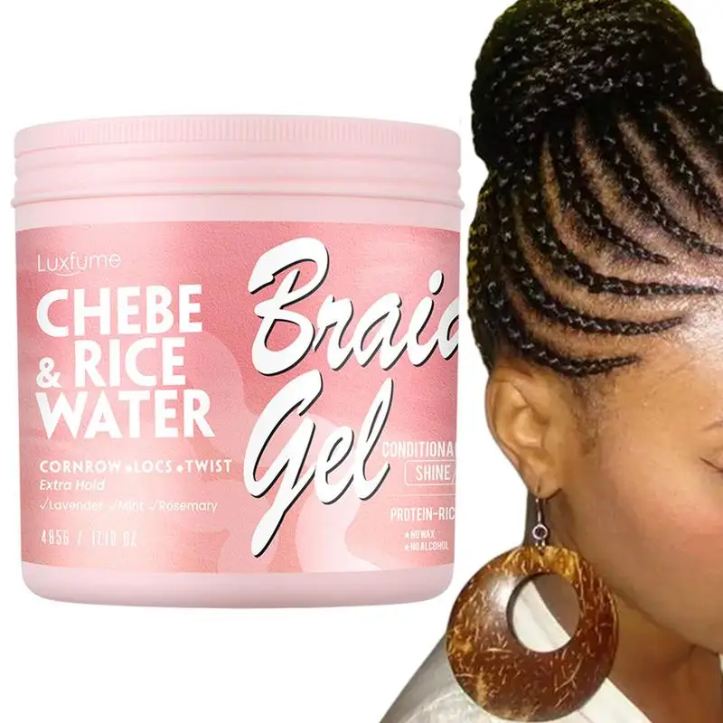 Twist Braid ing Gel 480g Strong Hold Haar Pomade Gel für Braid Frisur feuchtigkeit spendend trockenes und nasses Haar Styling Zubehör für