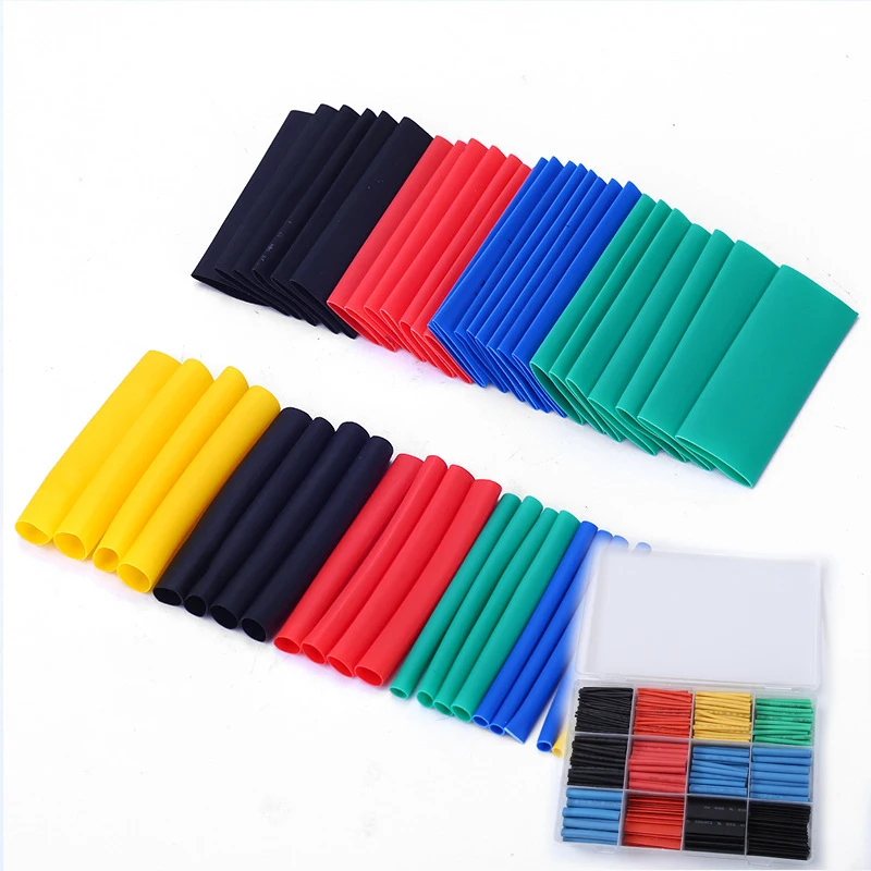 750pcs Assorted Heat Shrink Tube Set Wire Cable Insulated Sleeving Insulator Shrink Wrap for Electronics DIY Projects