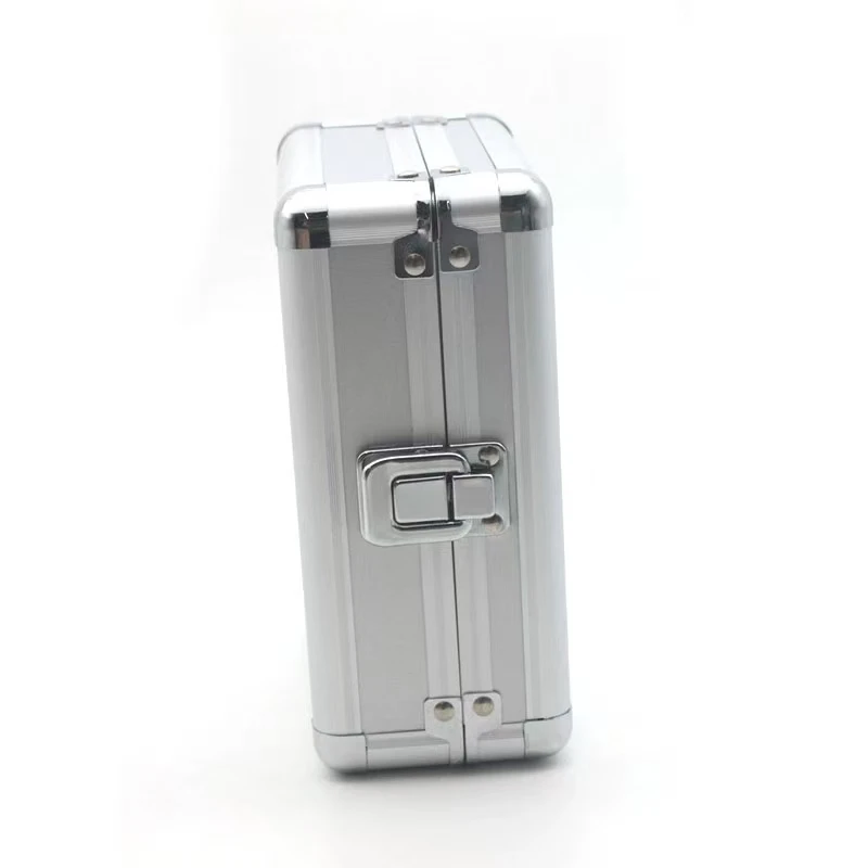 Mini Box Hardware Tool Box Aluminum Alloy Tool Precision Instrument Case Storage Box with Sponge 170*140*73MM