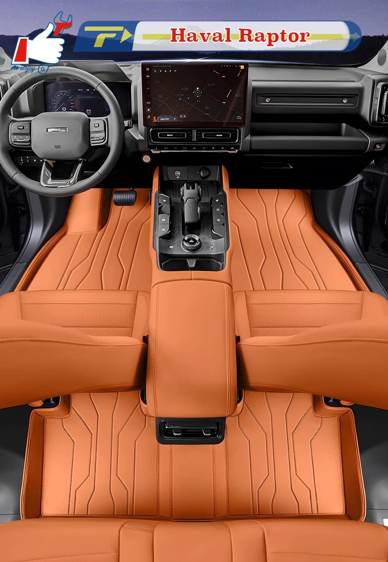 

Автомобильный напольный коврик с левым рулем для Haval Raptor 2024, коврик для ног с полным солнцем, напольный коврик, водонепроницаемый коврик