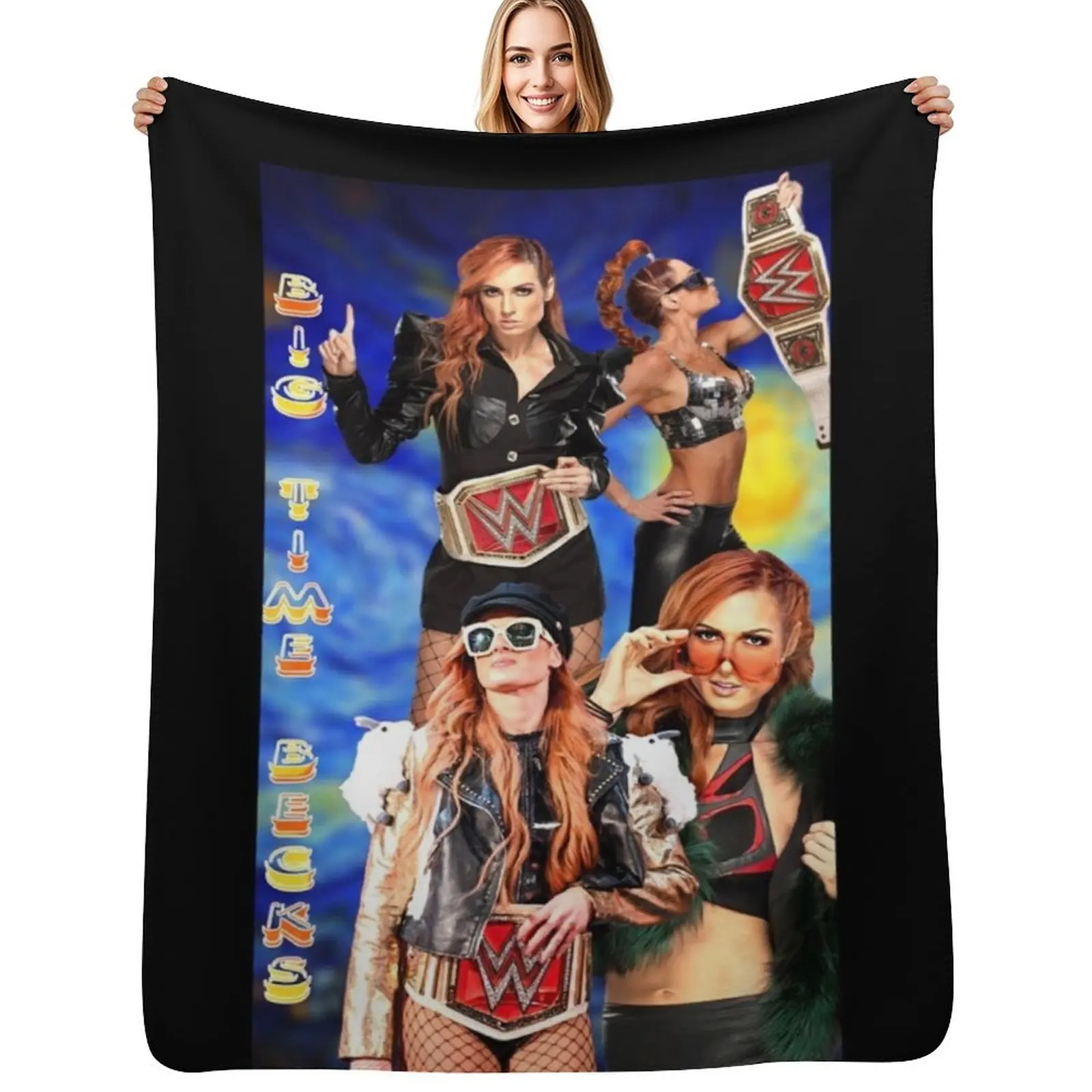 

Big Time Becks Classic Throw Blanket Plaid Thin Luxury Designer Summer Blankets