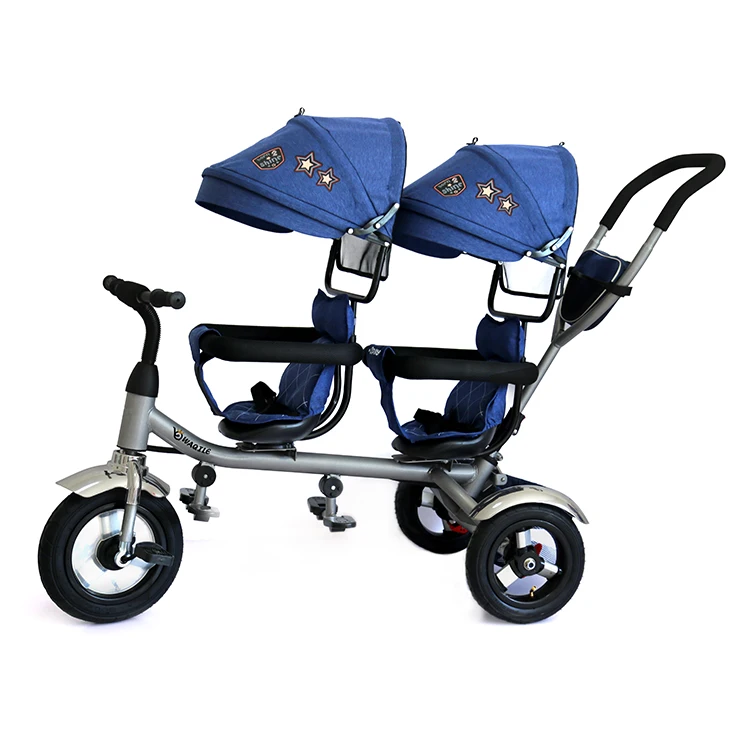 Double Stroller for Infant and Toddler, Lightweight Tandem Baby Stroller, Extra-Large Storage Basket age 1-7 years old kids