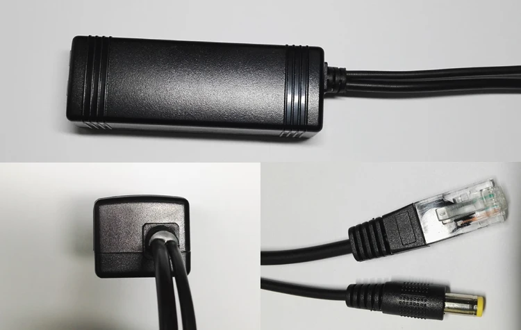 10/100/1000M IEEE802.3af/at PoE Splitter 30W Hi-Power Power-Over-Ethernet Splitter