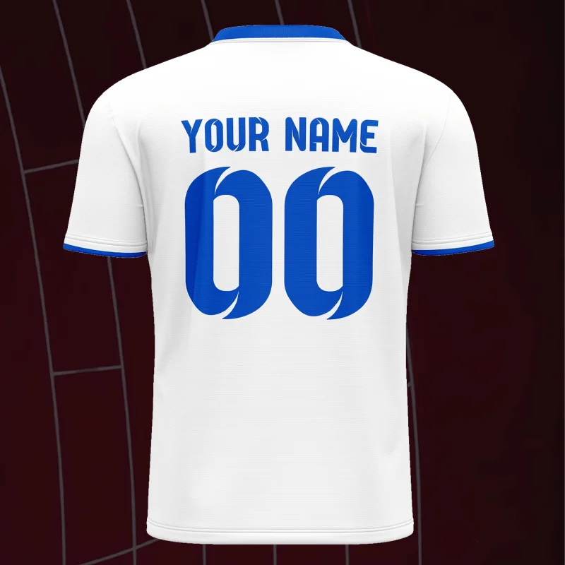 ملابس تدريب كرة القدم المخصصة تي شيرت برقبة على شكل حرف V للبالغين والمراهقين قمصان نادي الفريق المخصصة وملابس رياضية متطابقة للعائلة #3