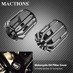 Oil Filter Cover Machine Oil Grid Billet For Harley Sportster 883 1200 Iron Touring Road King Ultra Softail Heritage Slim Dyna