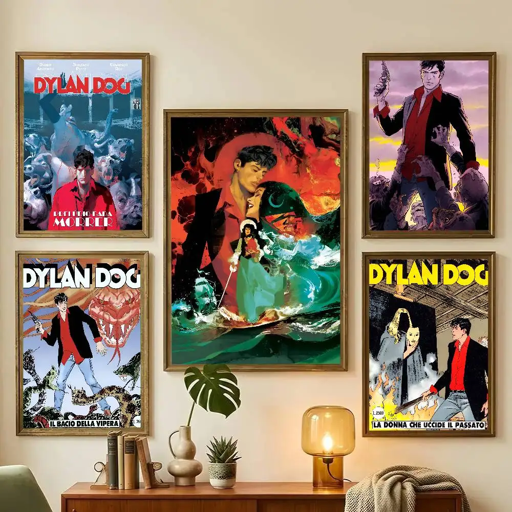 Amine Dylan Dog Poster Art With Prints Home Bedroom Living Room Decoration Gift