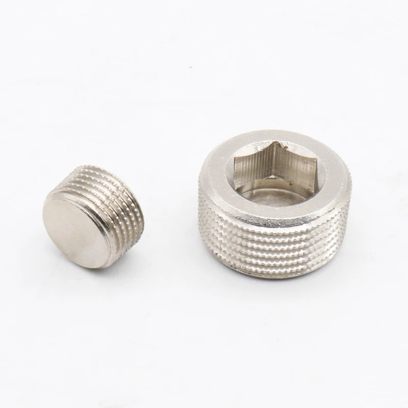 HASCO Brass Pipe Plug Male Thread Hex Internal Head Socket Fitting Water Air Fuel Pipeline