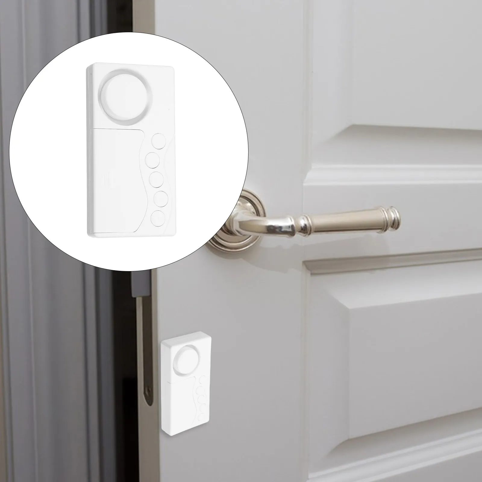 

Magnetic Sensor Alarm Wireless System White Loud 108Db Door Window Motion Entry Home Guarding Security